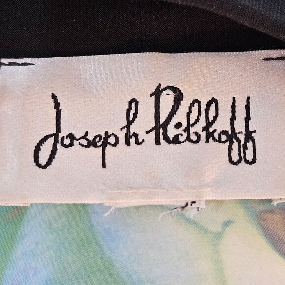 Joseph Ribkoff Large Jacket Black Multicolor Floral Open Front Maximalist - Picture 5 of 8